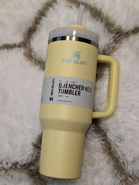 Stanley Other - NWT Stanley 40 Oz. Quencher H2.0 FlowState Tumbler With Straw In Yellow